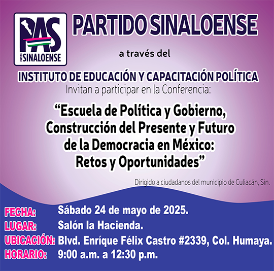Conferencia Escuela de Política y Gobierno, Construcción del presente y futuro de la democrácia en México: Retos y Oportunidades.