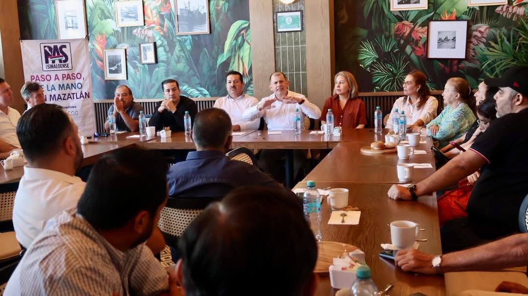 Empresarios y líderes de Mazatlán plantean al Partido Sinaloense una agenda para la reconstrucción económica del estado
